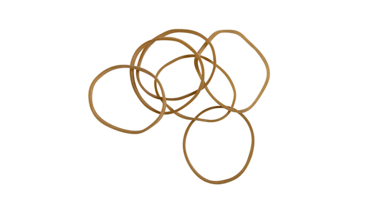 Elastiek Standard Rubber Bands 14 50x1.5mm 1kg 5333 stuks bruin